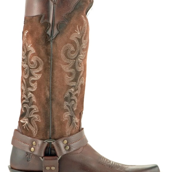 NIB FRYE BOOTS Sz 9 WOMENS LILLY HARNESS TALL COGNAC GORGEOUS BOOTS! NEW!!!!! - Picture 8 of 8